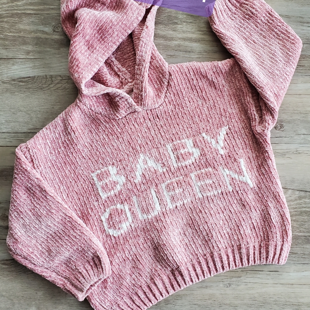 Zara Chenille Baby Queen Hoodie Sweater